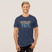 T-shirt En Tri-matière Chemise Mois Anniversaire - Retro stupéfiant depui (Recto plein)