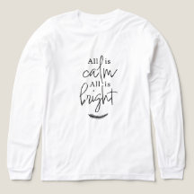 Chemise noire et blanche "Tout est calme, tout est
