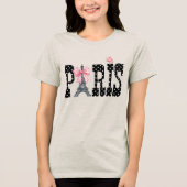 T-shirt En Tri-matière Chemise Paris Mood Tri-Blend (Recto)