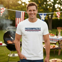 Chemise patriotique drôle de Freedomprazole pour l