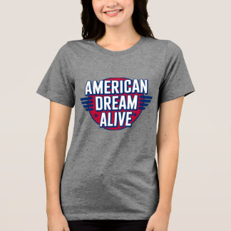 T-shirt En Tri-matière Chemise patriotique USA American Dream Alive
