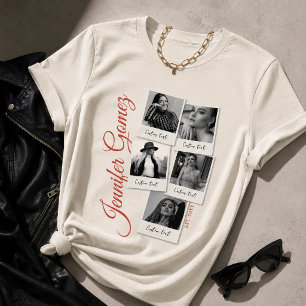 T-shirt En Tri-matière Chemise personnalisée avec collage de photos, Phot