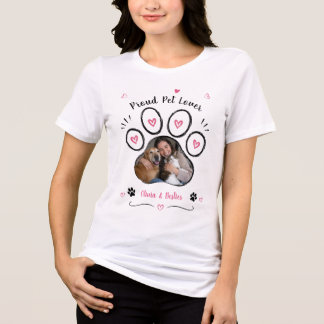 T-shirt En Tri-matière Chemise personnalisée avec photo et nom d'animal d