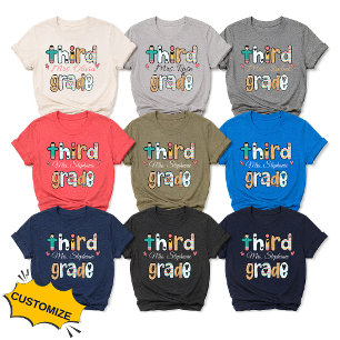 T-shirt En Tri-matière Chemise personnalisée pour professeur de troisième