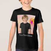 T-shirt En Tri-matière Chemise pour enfants personnalisée, Chemise photo (Recto)