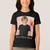 T-shirt En Tri-matière Chemise pour enfants personnalisée, Chemise photo (Recto)