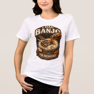 T-shirt En Tri-matière Chemise pour femmes "J'ai mangé du Banjo au petit-