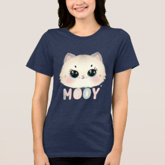 T-shirt En Tri-matière chemise pour filles et femmes avec chat