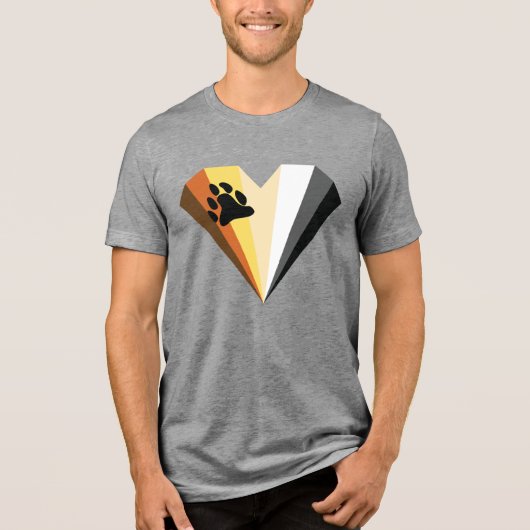 T-shirt En Tri-matière Chemise Pride Coeur Ours (Recto)