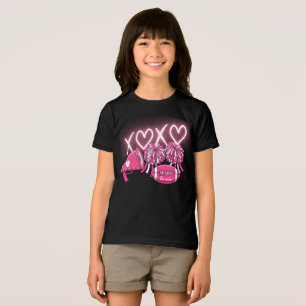 T-shirt En Tri-matière Chemise Rose et Blanche pour la Saint-Valentin Che