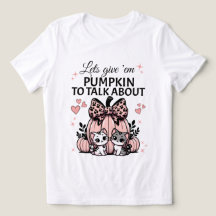 Chemise rose Halloween chat amoureux citrouille av