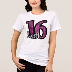 T-SHIRT  EN TRI-MATIÈRE CHEMISE SWEET 16