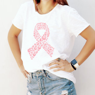 T-shirt En Tri-matière Chemise T-shirt Pink Ribbon Sensibilisation au can