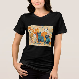 T-shirt En Tri-matière Chemise Tri-Blend apaisante pour chats
