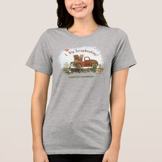 T-shirt En Tri-matière Chemise Tri-Blend Dames (Recto)