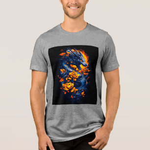 T-shirt En Tri-matière Chemise Tri-Blend Dragon