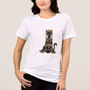 T-shirt En Tri-matière Chemise Tri-Blend Impératrice Royale Émeraude Chat
