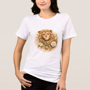T-shirt En Tri-matière Chemise Tri-Blend Lion Doré Vintage