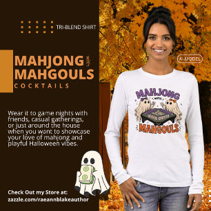 T-shirt En Tri-matière Chemise tri-blend Mahjong avec Mahgouls