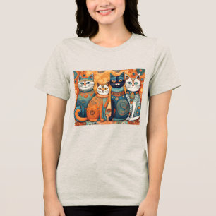 T-shirt En Tri-matière Chemise Tri-Blend pour chats apaisants