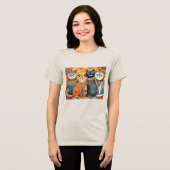 T-shirt En Tri-matière Chemise Tri-Blend pour chats apaisants (Recto plein)