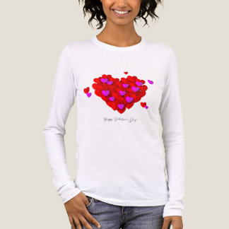 T-shirt En Tri-matière Chemise tri-blend Romantic Hearts pour la Saint-Va