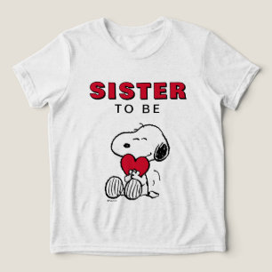 T-shirt En Tri-matière Chemise tri-blend Snoopy Petit cœur