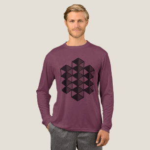T-shirt En Tri-matière Chemise Tri-blend Triangles Unis