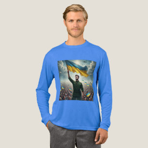 T-shirt En Tri-matière Chemise tricolore du rallye Ukraine Zelenskyy