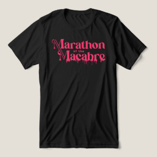 T-shirt En Tri-matière Chemise Unisex du logo MOTM24 - rose sur noir