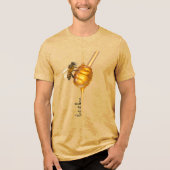 T-shirt En Tri-matière Chemise Unisex Tri-Blend 'Let It Bee' (Recto)