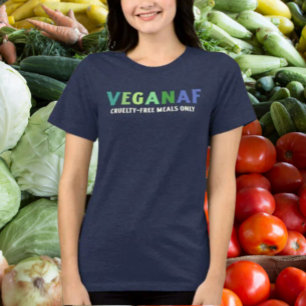 T-shirt En Tri-matière Chemise VeganAF – Repas sans Cruauté seulement