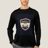 T-shirt En Tri-matière Chemise Voiture Bella+Canvas Tri-Mélange Long Manc (Recto)