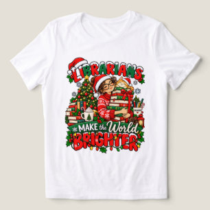 T-shirt En Tri-matière Chemises de Noël Les bibliothécaires illuminent le