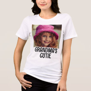 T-SHIRT EN TRI-MATIÈRE CHEMISES PERSONNALISÉES GRAND-MÈRE