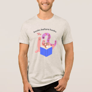 T-shirt En Tri-matière Chemises Tri-Blend Livres Avant Crochets