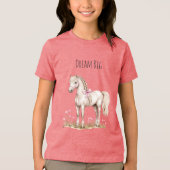 T-shirt En Tri-matière Cheval Blanc & Fleurs (Recto)