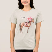T-shirt En Tri-matière Cheval des ballons roses de l'Ouest (Recto)
