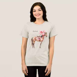 T-shirt En Tri-matière Cheval des ballons roses de l'Ouest