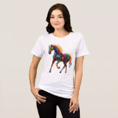 T-shirt En Tri-matière Cheval gracieux (Recto plein)