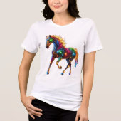 T-shirt En Tri-matière Cheval gracieux (Recto)