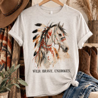 Cheval peint sauvage courageux et indompté