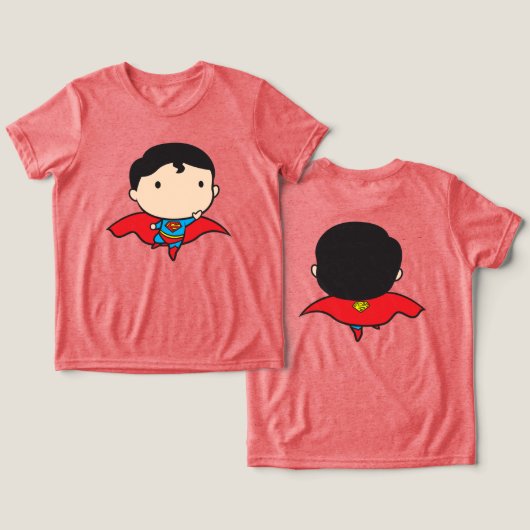 T-shirt En Tri-matière Chibi Superman à deux côtés (Design Recto & Verso)