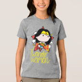 T-shirt En Tri-matière Chibi Wonder Woman Voler Avec Lasso (Recto)