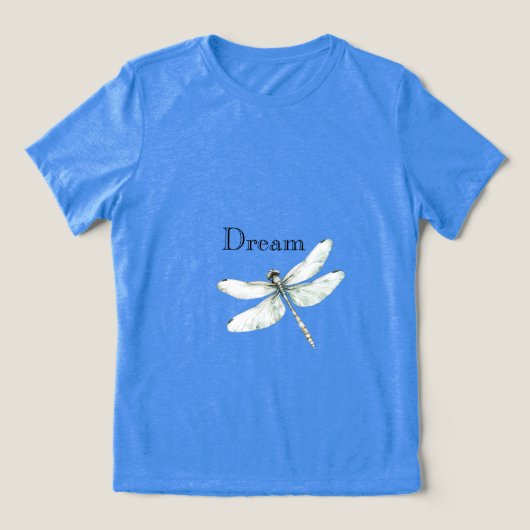 T-shirt En Tri-matière Chic Blue Dragonfly Dream (Design Recto)