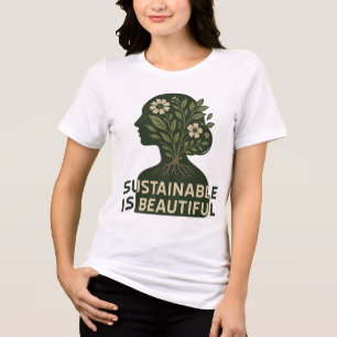 T-shirt En Tri-matière Chic Eco Tee - Durable Est Beau Amour Plante