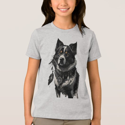 T-shirt En Tri-matière chien, attrapeur de rêves, amulet, talisman, (Recto)