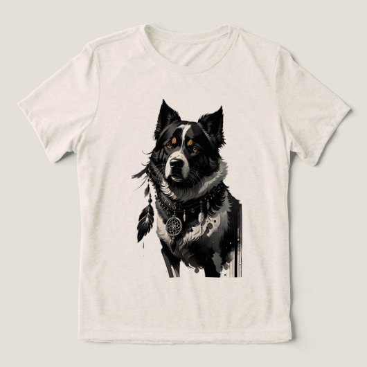 T-shirt En Tri-matière chien, attrapeur de rêves, amulet, talisman, (Design Recto)