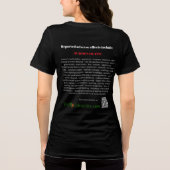 T-shirt En Tri-matière Chien avec signe arrière - plan foncé (Verso)