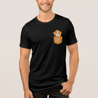T-shirt En Tri-matière Chien Beagle Drôle Dans La Poche